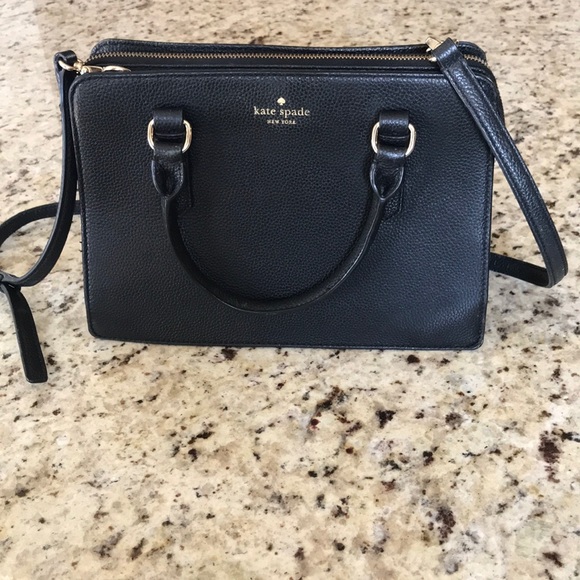 Kate Spade Black Leather Purse - Picture 1 of 17